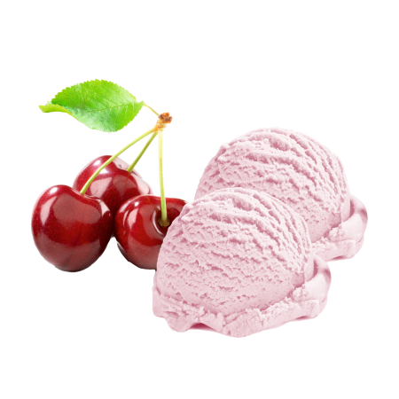 Мороженое молочное вишневое весовое,м.д.ж. 7%, п/п емкость